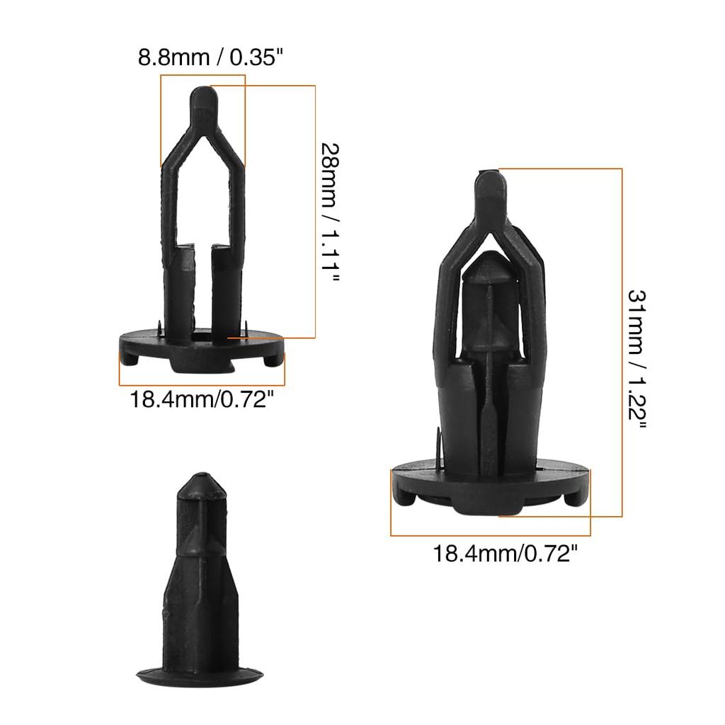 uxcell Retainer Clip Fastener Rivet Compatible with Scion Toyota 52161-16010