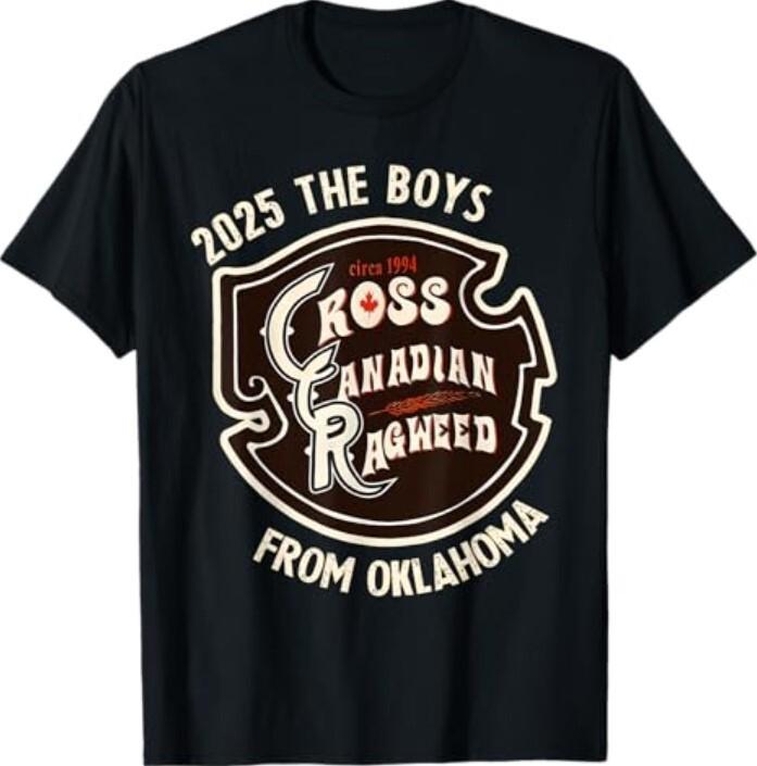 Cross Canadian Ragweed The Boys From Oklahoma Concert 2025 T-Shirt Unisex T-Shirt XL