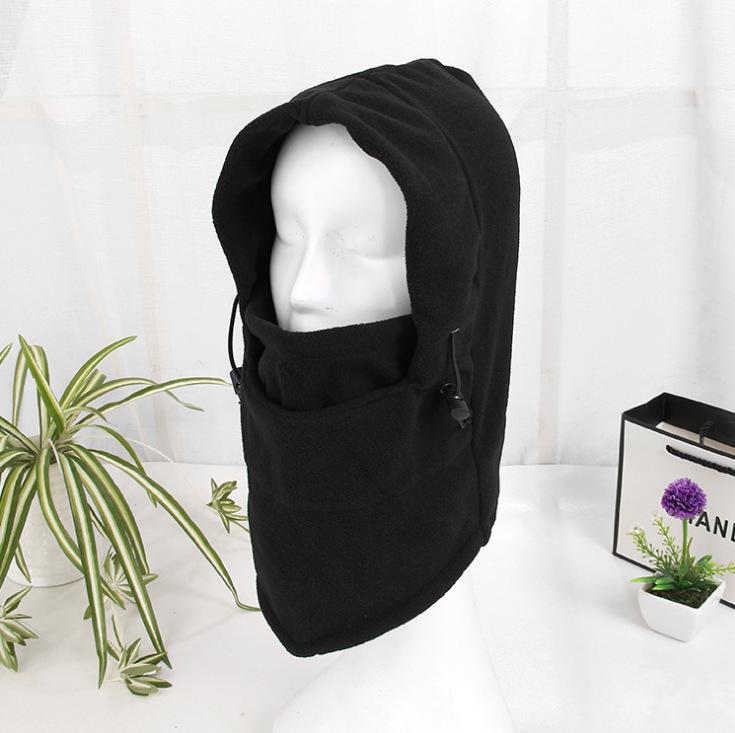 Winter Unisex Thicken Velvet Hat Mask Neck Ear Protection Windproof Riding Outdoor Hat