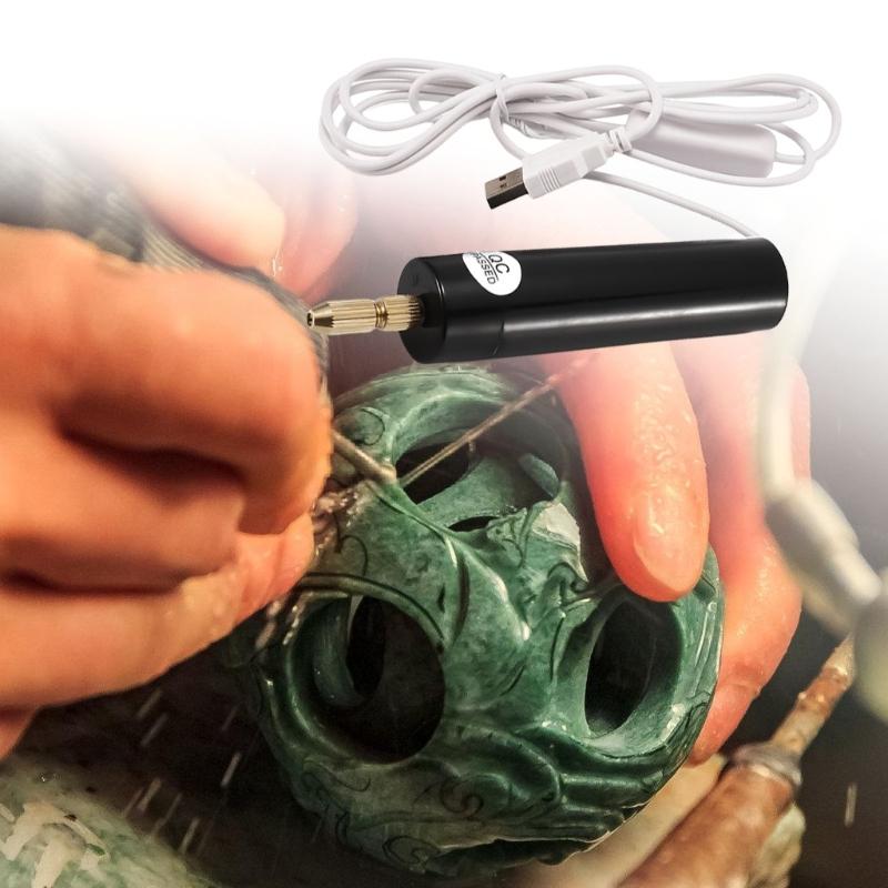 Compact Electric Engraver With 8 Drill Bits High Speed 20000RPM Suitable For DIYer Crafting Wood Metal Jewelry Polishing
