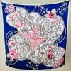 Guochao Chinese Landscape Painting Lotus Flower Versatile 100 Mulberry Silk Square Scarf Thin Shawl Women'S Silk Scarf Silk Scarf