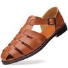 Summer Stylish Sandals for Man Leather Daily Roman Shoes Mens Business Dress Casual Comfortable Beach Footwear Flats