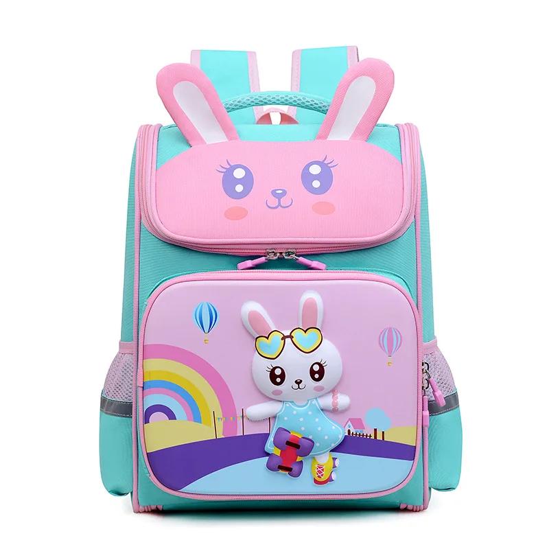 Cartoon School Backpacks for Girls Boys Waterproof Orthopedic School Bags Kids Primary 1-3 Grade Children 3D Schoolbags Mochila