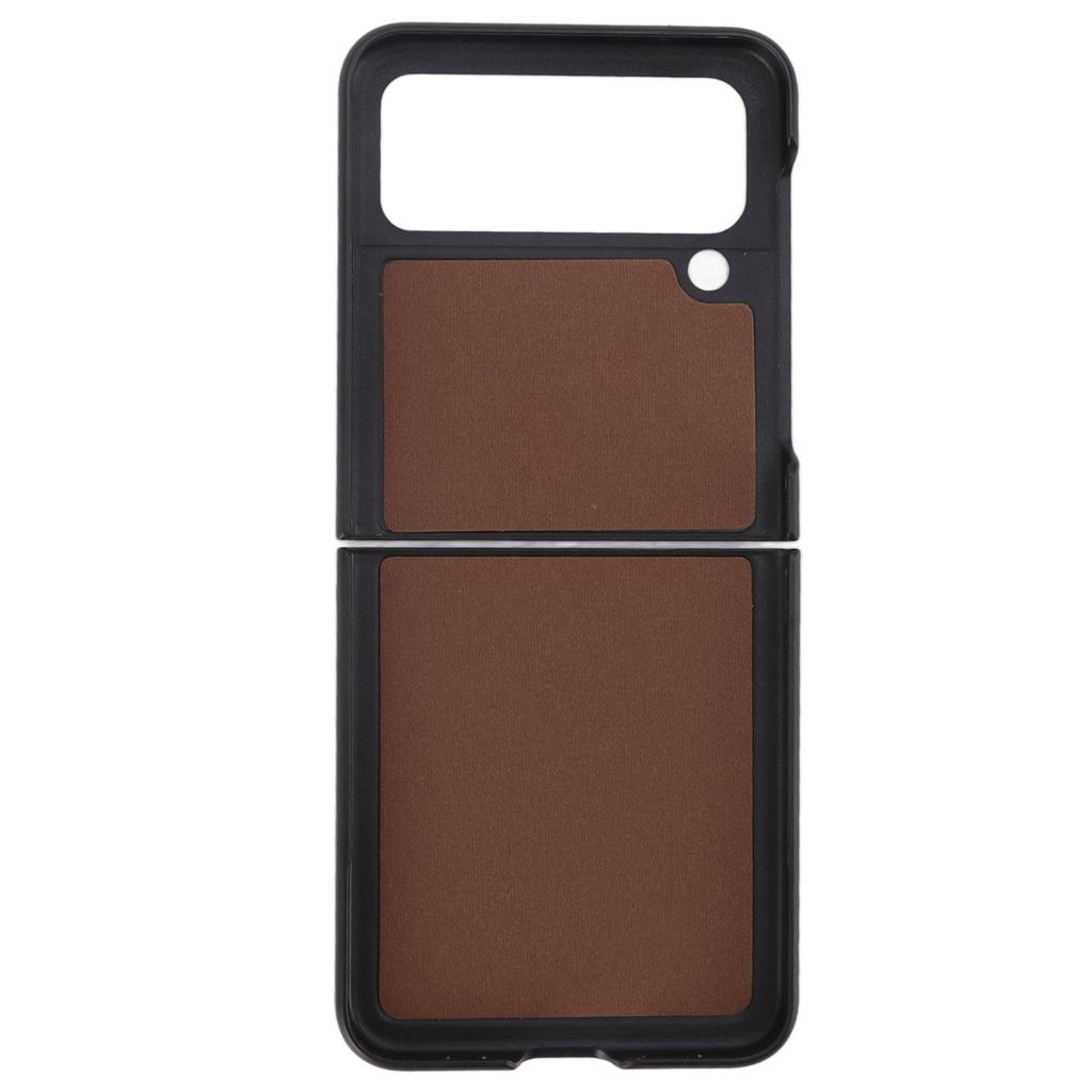 Shiny Phone Case Suede Lining ABS Scratch Resistant Folding Screen Phone Case for Samsung Galaxy Z FLIP 4