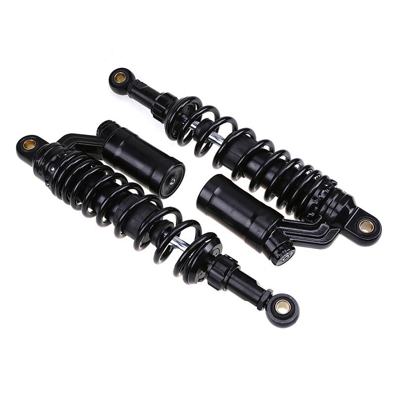 1pair 350mm Round Hole Motorcycle Rear Suspension Shock Absorber Spring Adjustable Shock Absorbers Universal Fit for Most Motorcycles