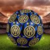 Inter. Italy-2  Indoor Soccer Ball Colorful All Ages Machine Stitched PVC Competition Ready Durable High-Bounce SIZE 5 Football.