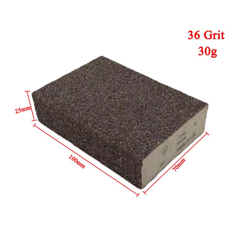 Dual-Sided Sanding Sponge Block for Woodworking, Furniture Polishing & Rust Removal - Wet/Dry Use.