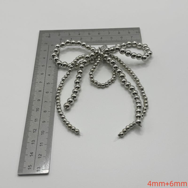Korean Pearl Bow Shoe Buckle: Versatile Pearl String Shoe Accessory for Sneakers