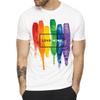 Love Wins Watercolor Rainbow Pride White T-Shirt