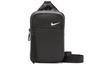 Fabric One Shoulder Crossbody Sling Bag Unisex Black Iron Gray CV1060-011