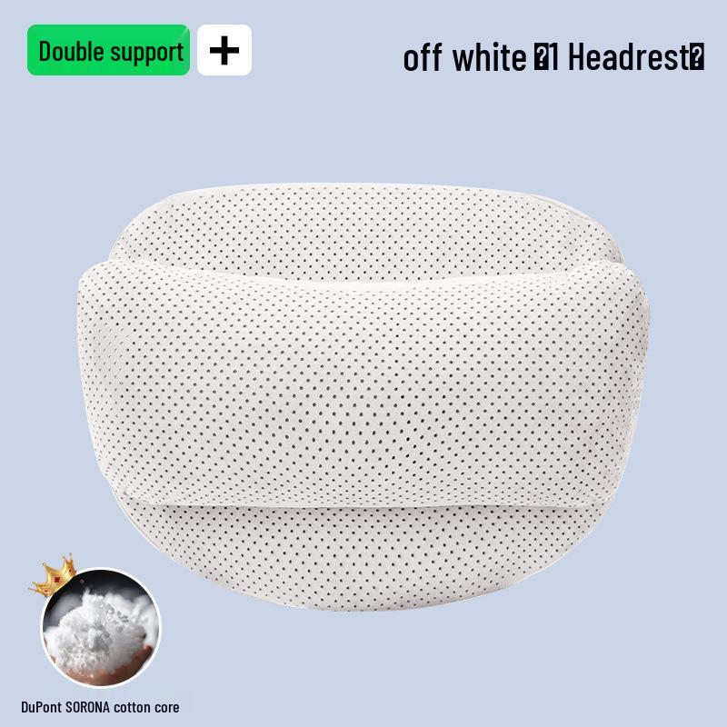 Car Headrest & Lumbar Support Pillow for Mercedes-Maybach & Tesla - Interior Cushion for Driving Neck Protection