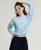 Leijibi Air Pastel String Loose Fit Women'S Long Sleeve Rash Guard Sky Blue