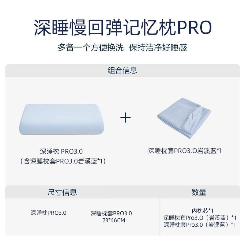 Memory Foam Pillow Side Sleepers Cervical Support Comfort Sleep With Removable Cover Adult Student Gift