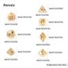 7 Pcs Yellow Skull Resin White Number Sharp Edge Dice Polyhedral Dice Suitable For Role-Playing Dice PropBoard Game Gift
