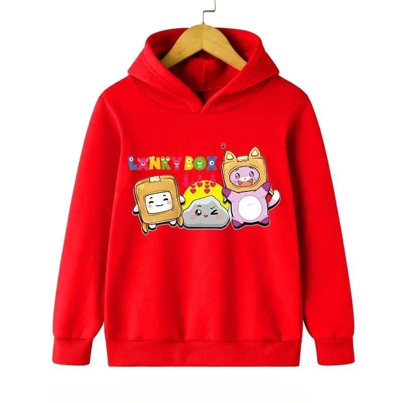 2025 New Cute Cartoon Thin and Long Boxed Children's Hoodie Spring and Autumn Children's Girls' Clothing Fashion Pullover Casual Sweatshirt