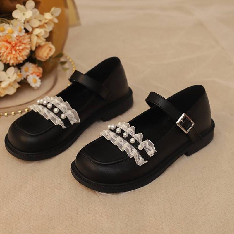 

Новые детские туфли Ханфу на платформе, нескользящие туфли принцессы, туфли-лодочки ципао, туфли с пряжкой в национальном стиле, детская обувь для средней школы, четыре сезона 39 (inner length 24.5cm)