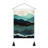 With Tassel Sunrise Landscape Tapestry Hanging Wall Poster  Home Decor