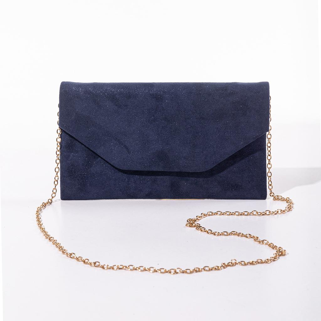 2026 New Women Suede Clutch Handbags Chain Shoulder Bags Envelope Women Evening Bags Mini Wallets Drop Shipping