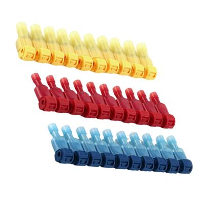 60pcs Electrical T-Tap Connectors with Insulated Male Quick Disconnects for Cord