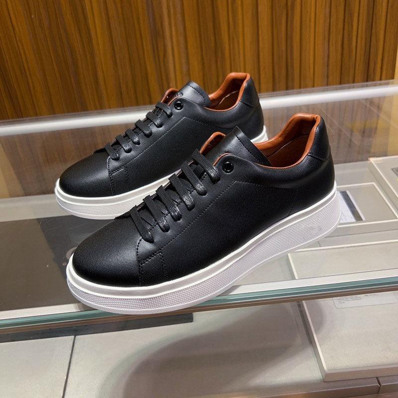 Sports business casual shoes thick-soled heightening men's board shoes low-top lace-up solid color little white shoes breathable new sports shoes