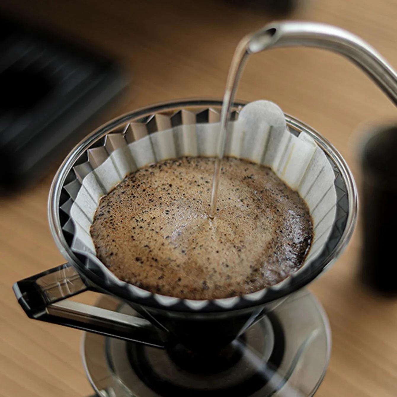 

40 шт., Эффективная кофейная фильтровальная бумага для ручного капельного кофе и американской кофеварки