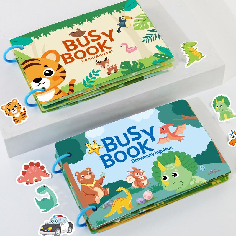 Tear and stick books quietly paste book hands tear books