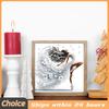 5D DIY Partial Special Shaped Drill Diamond Painting Kit Girl Decoration 30x30cm