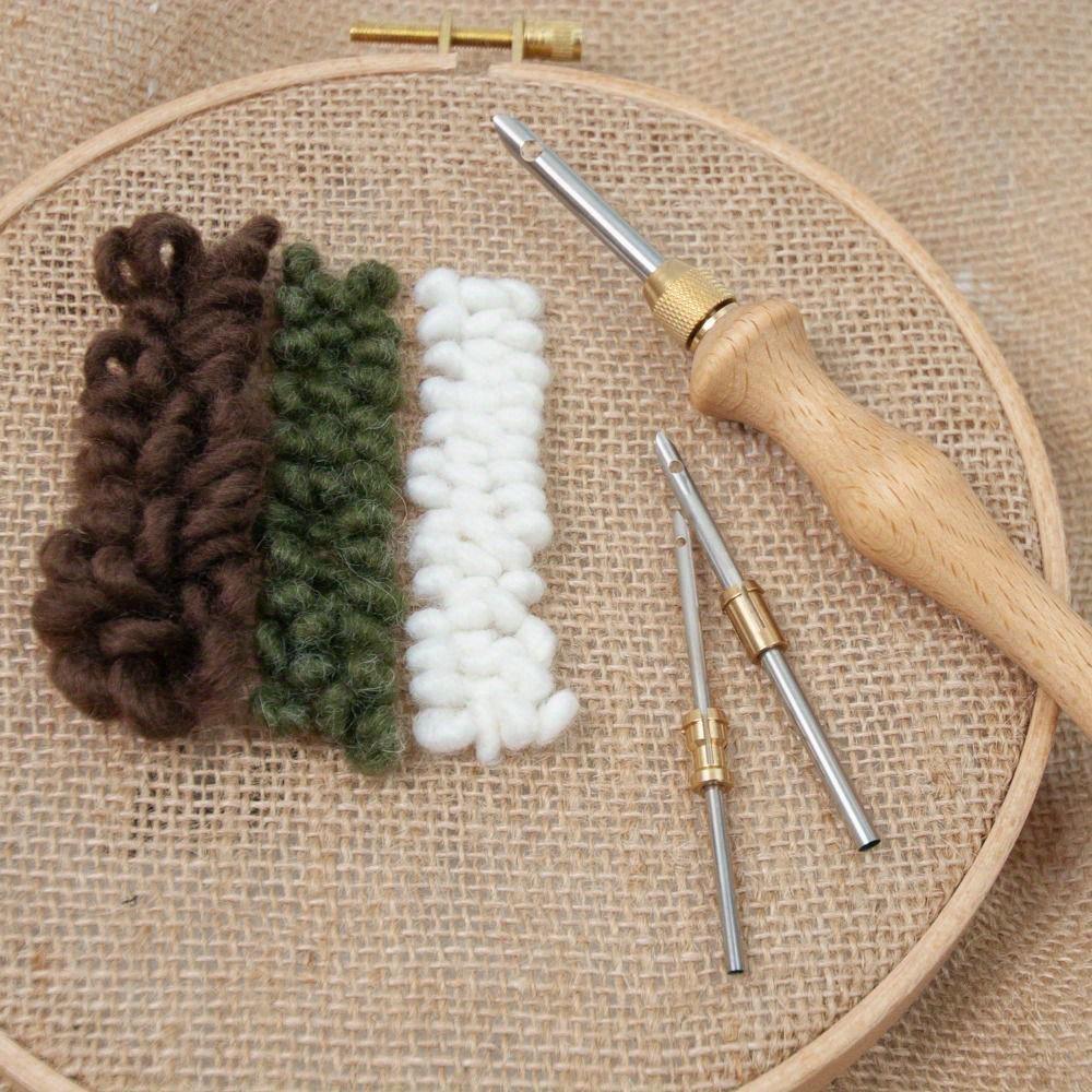 Adjustable Knitting Embroidery Pen Kit Punch Needle Weaving Tools for DIY Craft Cross Stitch Sewing Accessories