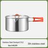 Conjunto de Utensílios de Cozinha de Camping em Aço Inoxidável