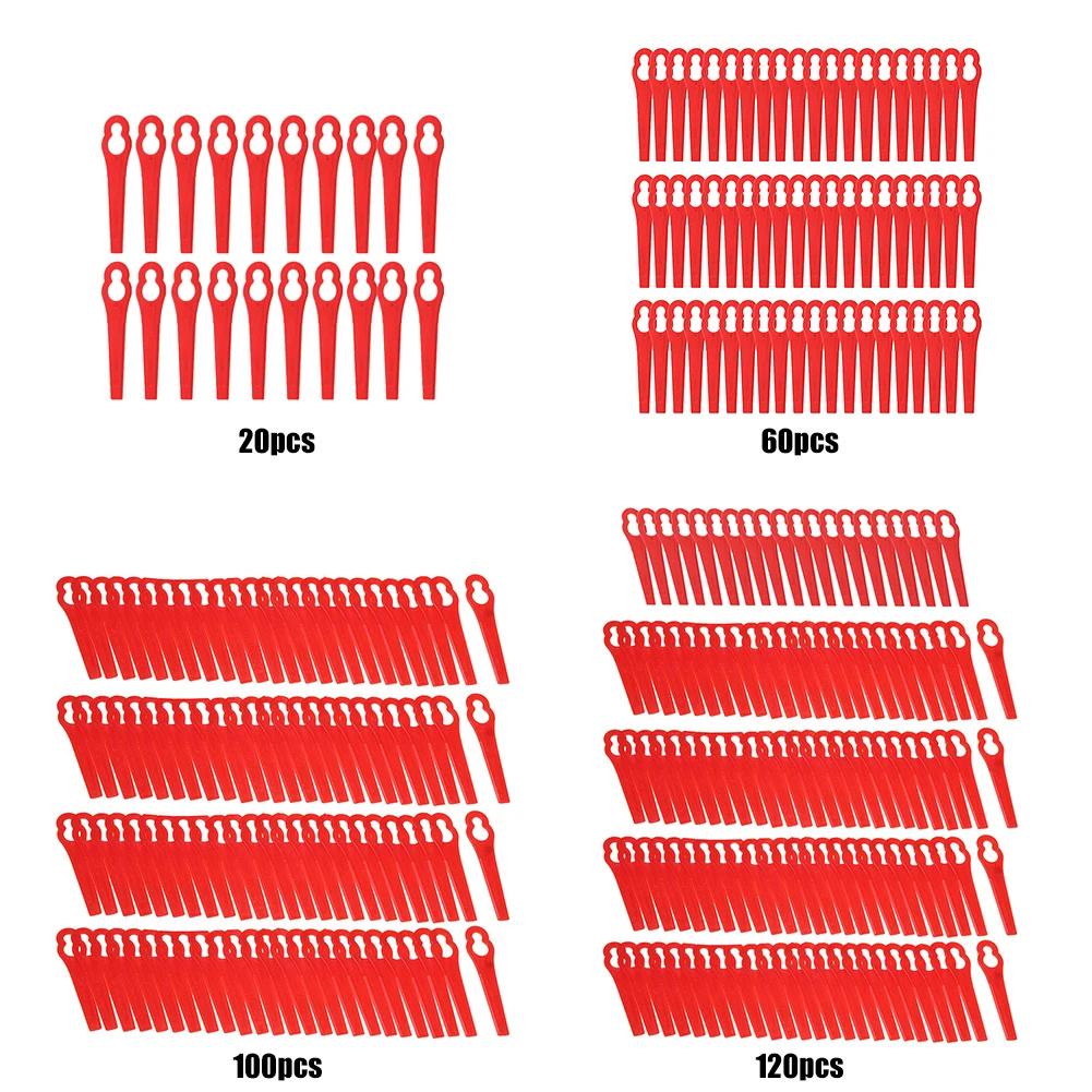 20/60/100/120 Pezzi Lame per Decespugliatore Plastica L83 Lama per Taglio Erba Durevole Lama per Macchina Tagliaerba Cordless