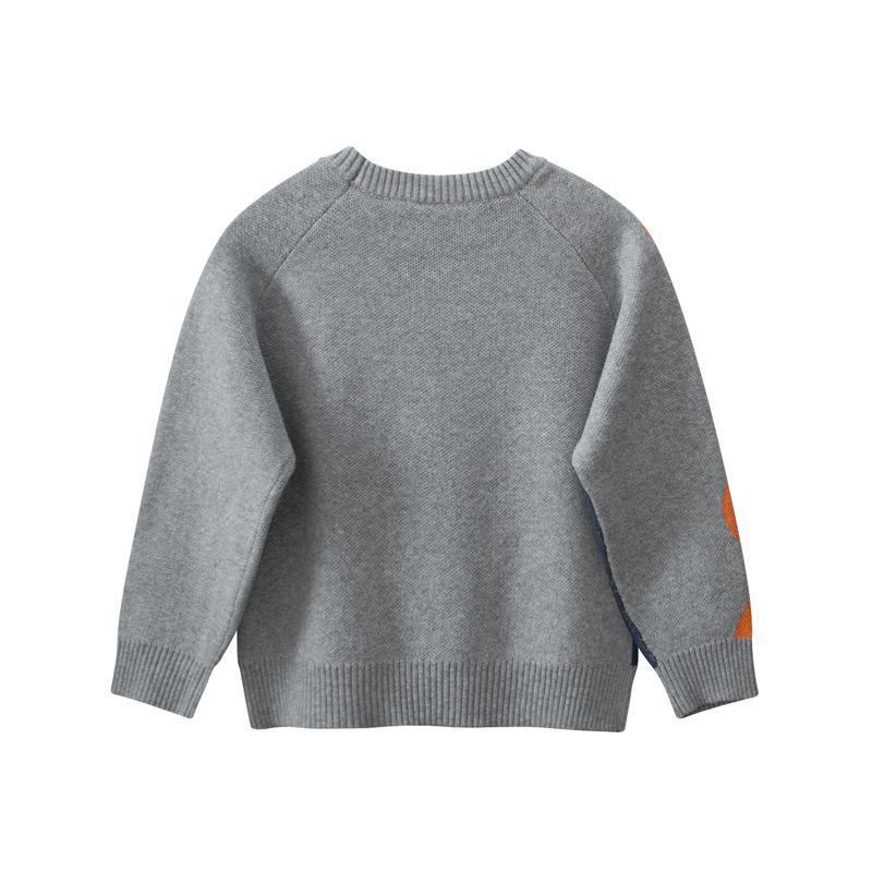 27kids Dinosaur Sweater for Boys - 2024 Autumn/Winter Knitwear Collection