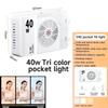 40W LED-Kamera-Licht 2800K-9000K Handheld-Aufhelllicht 4400mAh Wiederaufladbare Fotografie-Beleuchtung für die Fotografie