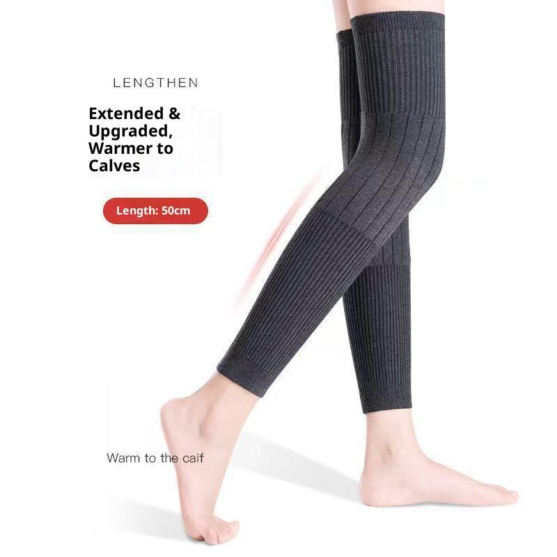 Thickened Warm Knee Pads for Outdoor Sports Anti Slip Knee Support Unisex Leg Protector for Hiking Running