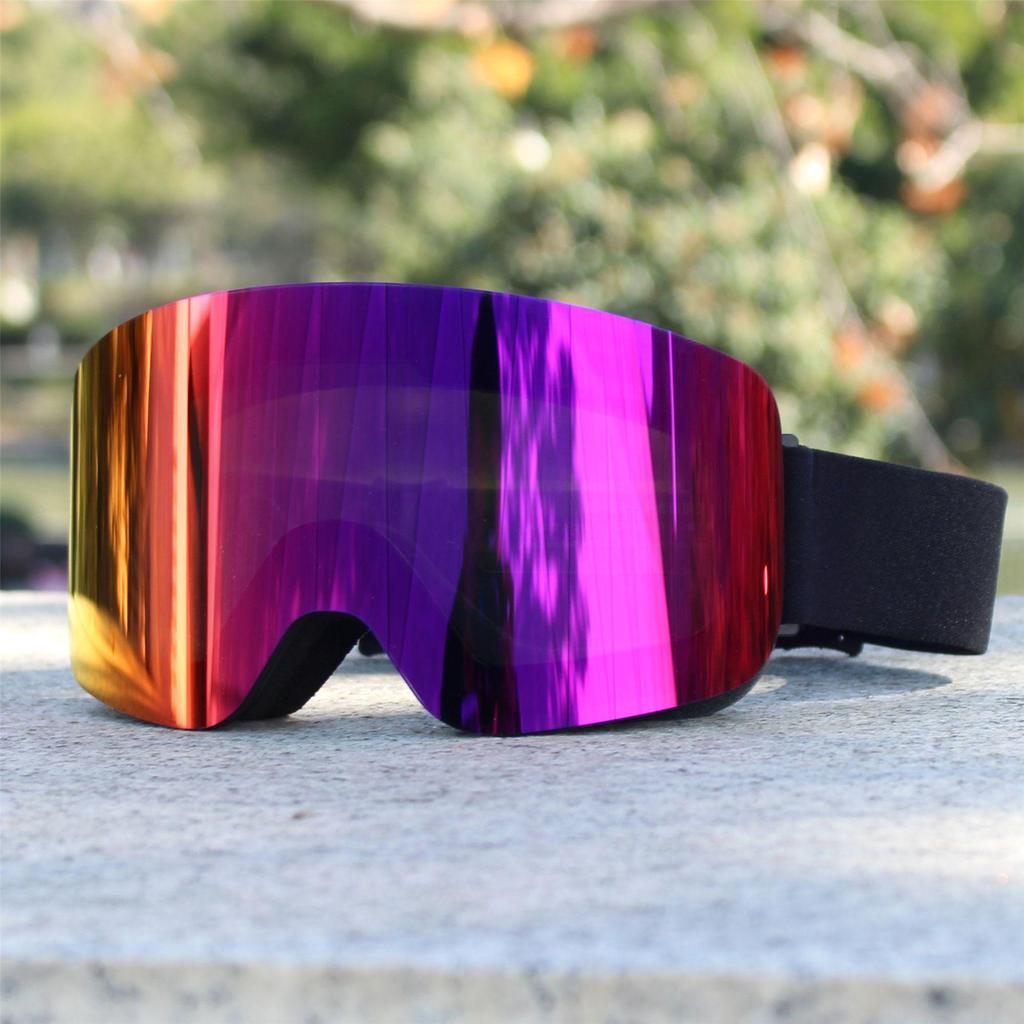Cylindrical Double-Layer Anti-Fog Ski Goggles for Myopia & Snow Blindness Protection