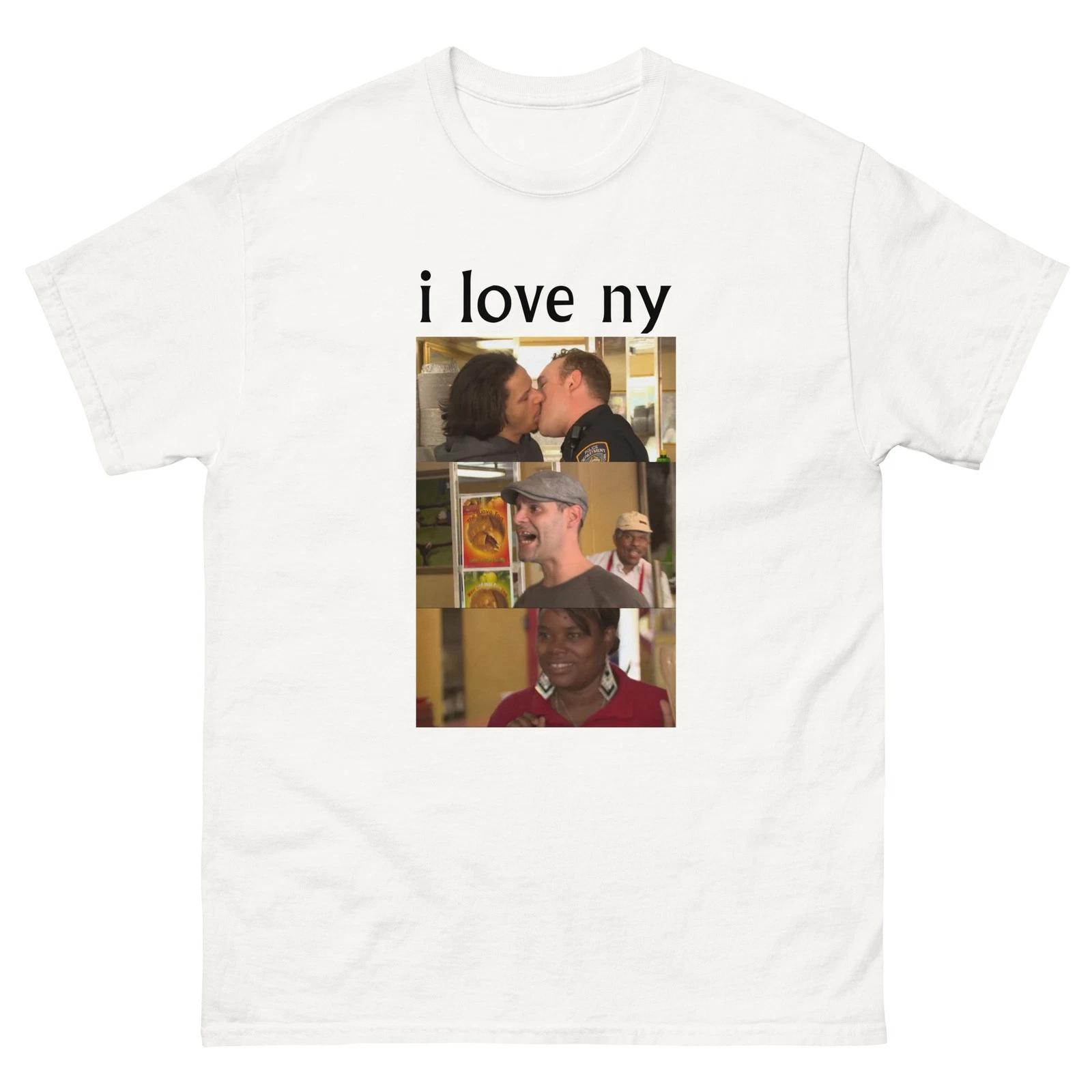 I Love NY NYC New York Manhattan Pride Ally Comedy Humor white tee shirt t-shirt 4XL