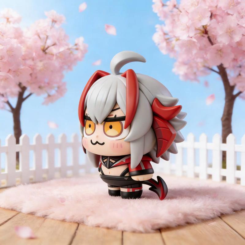 Arknights W Chibi Figur Anime Mädchen GK Statue Sammlerstück Modell Schreibtischverzierung Trendiges Spielzeug Dekoration Für Anime Sammler