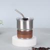 New 304 stainless steel mini wine glass single-layer crimped anti-scalding thermos cup outdoor camping picnic water cup