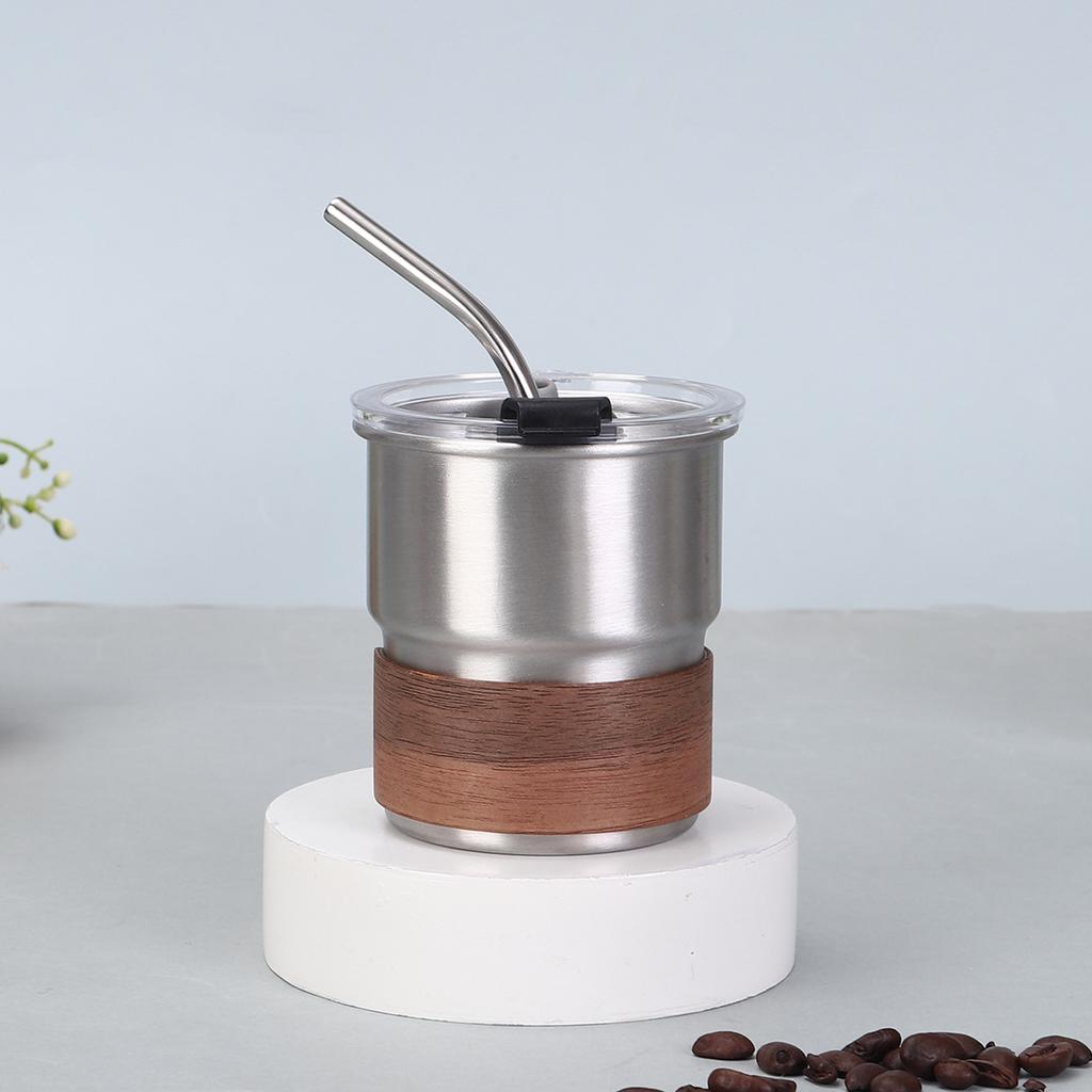 New 304 stainless steel mini wine glass single-layer crimped anti-scalding thermos cup outdoor camping picnic water cup