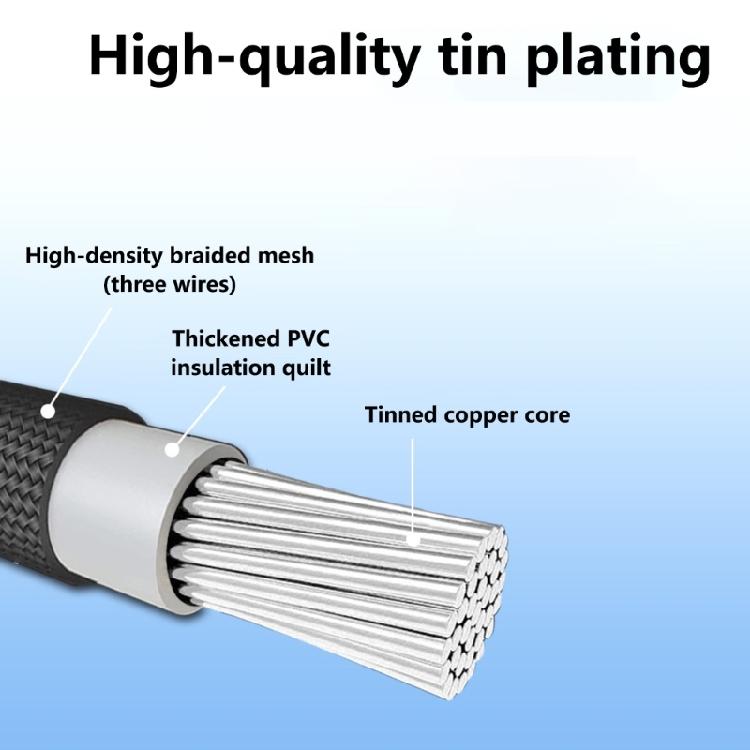 8Pin CPU Power Extension Cable Wire Compatible for 4+4Pin Motherboards Tin-Coating Bronze Wire For Efficient Setups