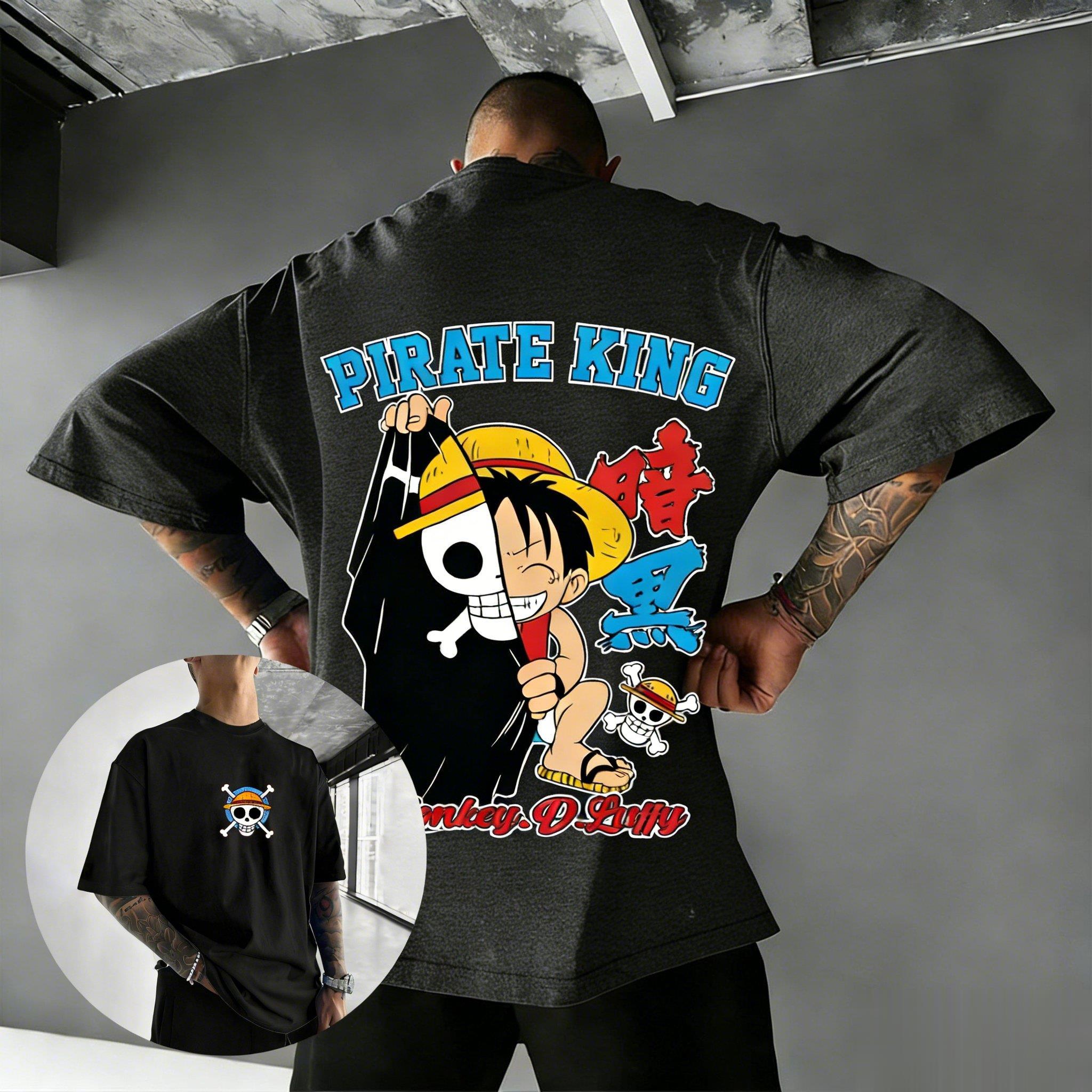

Oversized Unisex One Piece Luffy Anime T Shirt Men Women Graphic Tee 2026 Summer Y2k Clothes Short Sleeve Streetwear Casual Tops S