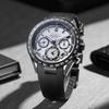 Citizen Attesa Light Powered Quartz Movement Titanium PU Strap Watch Unisex Silver Dial CC4055-14H