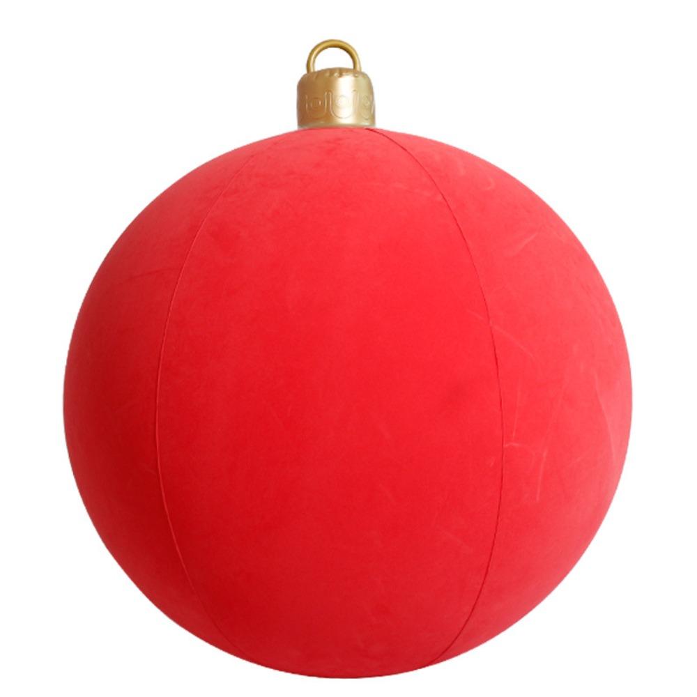 Large Christmas Inflatable Ball 60CM Inflatable Decorated Ball For Yard Lawn Porch Tree