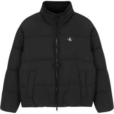 Logo Stehkragen Langarm Daunenjacke Herren Oberbekleidung Schwarz J400477-BEH