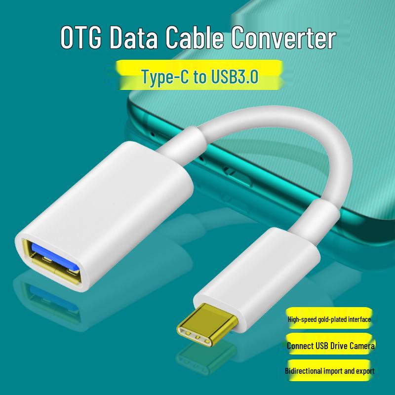 USB To Type-C OTG Data & Extension Cable for Flash Drives, Hard Drives, Keyboards & Phones