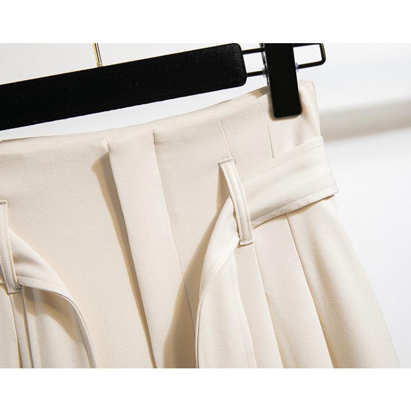 DIMANAF Primăvara Plus Dimensiune Femei Pantaloni Largi cu Picior Pantaloni de Bază Elastic Pantaloni Casual Lejer Pantaloni Plisați 5XL