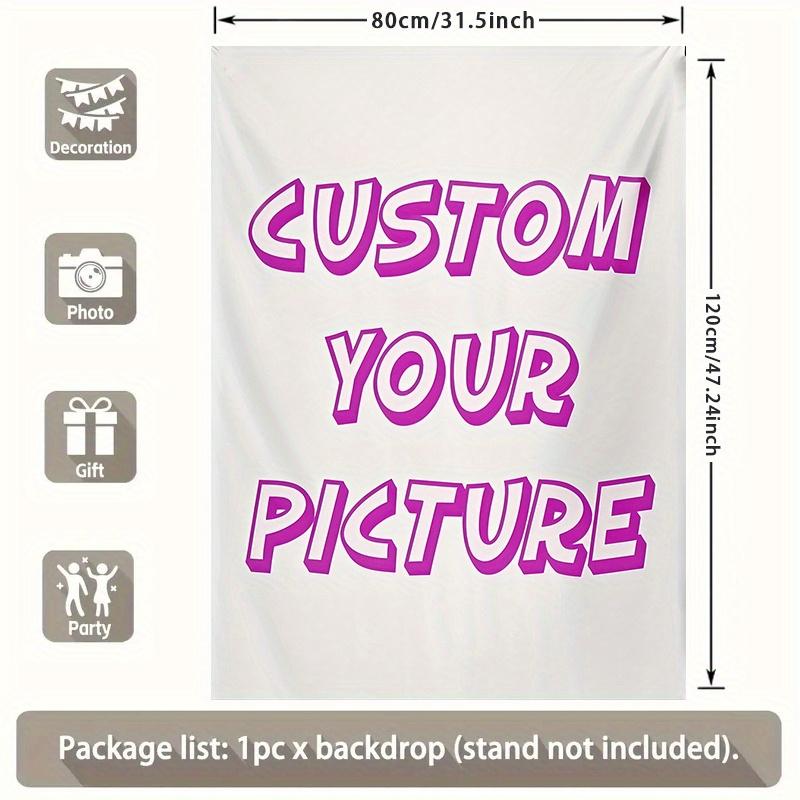 [Pink Party Banner] 1pc Customizable Pink 3D Bubble Text Party Banner | Personalized Polyester Tapestry Inch for Birth