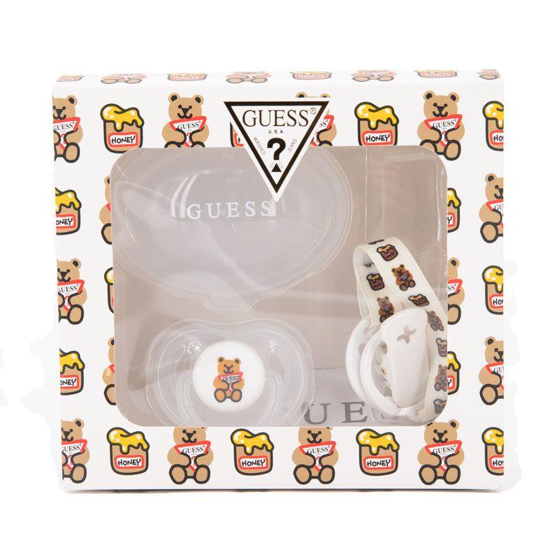 

Подарочный набор GUESS Baby с соской и детским шнуром 0.115 розовый
