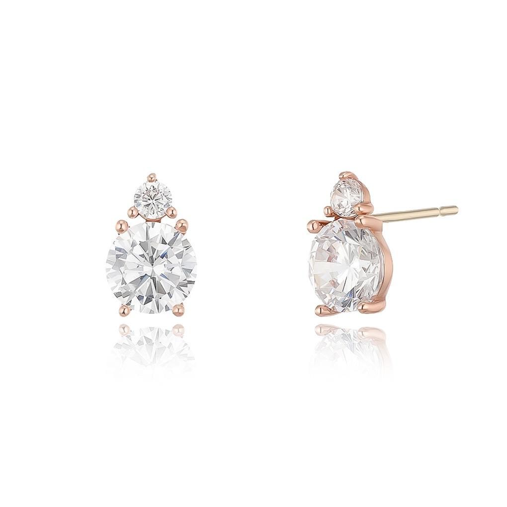 

LLOYD Sparkling Round Stone 14k Gold Earrings LPFM2050G 14k