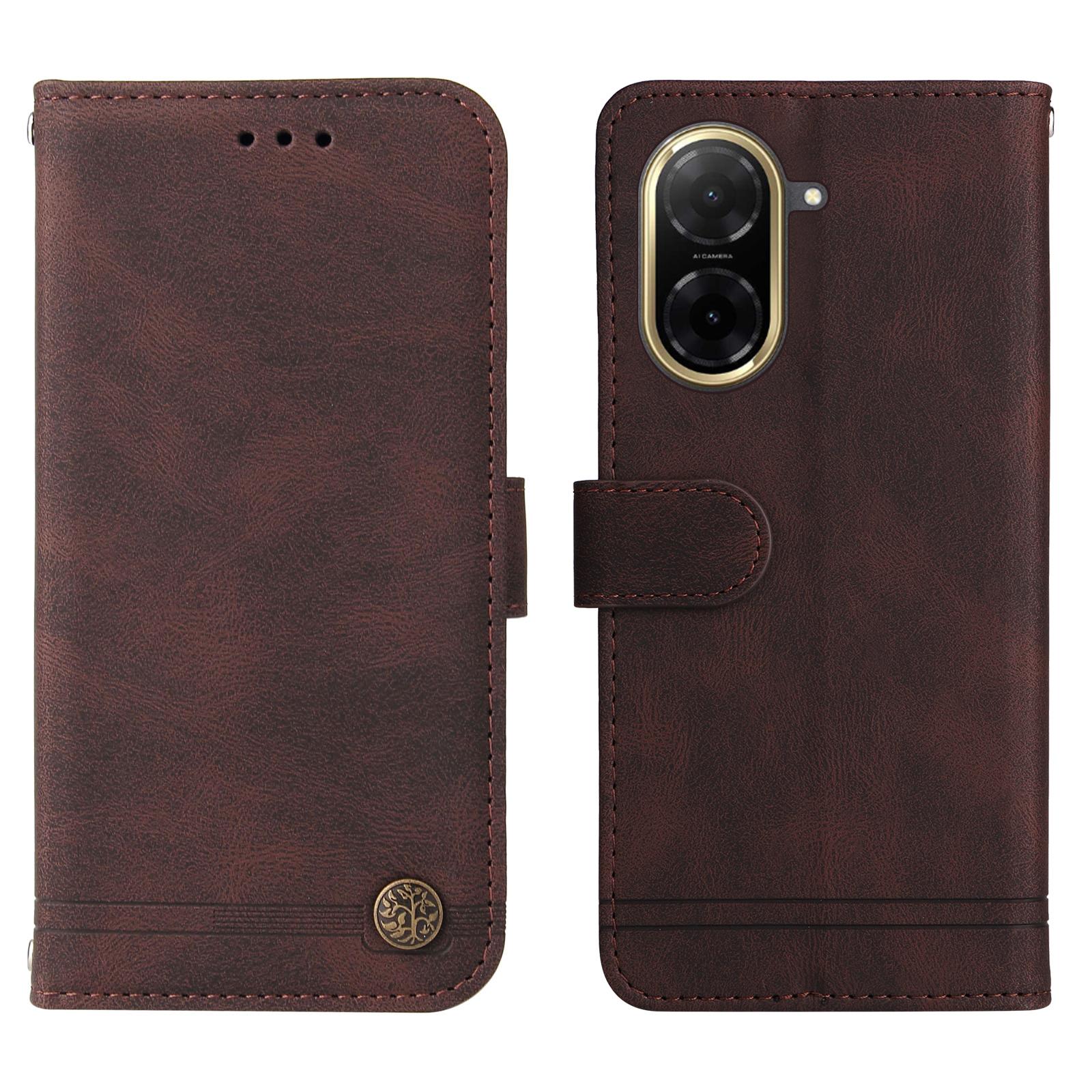 

Для Xiaomi Redmi A5 NFC (173.45*79.35*8.45мм) Шкіряні чохли-гаманці з приємним на дотик покриттям, чохол-підставка для телефону зі шнурком Brown