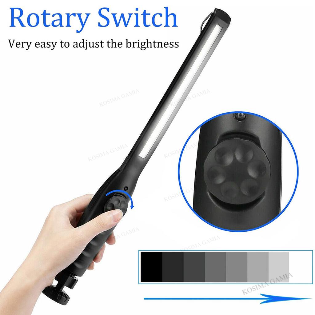 Car Maintenance Light Cob Flashlight Torches Multifunction Rechargeable Led Slim Work Light Lamp Car Service Station Flashlight